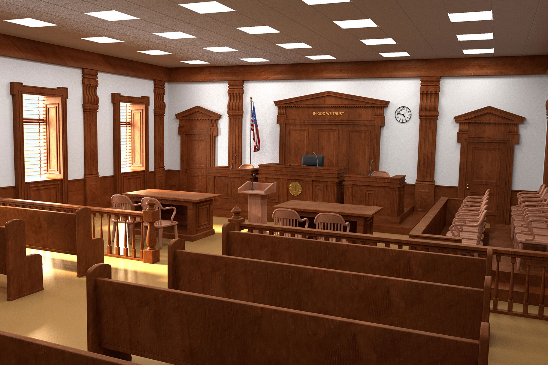 Empty Courtroom G