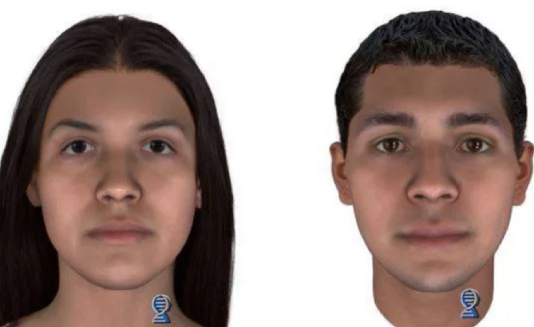 Composite sketch of parents of 'Baby Hope'