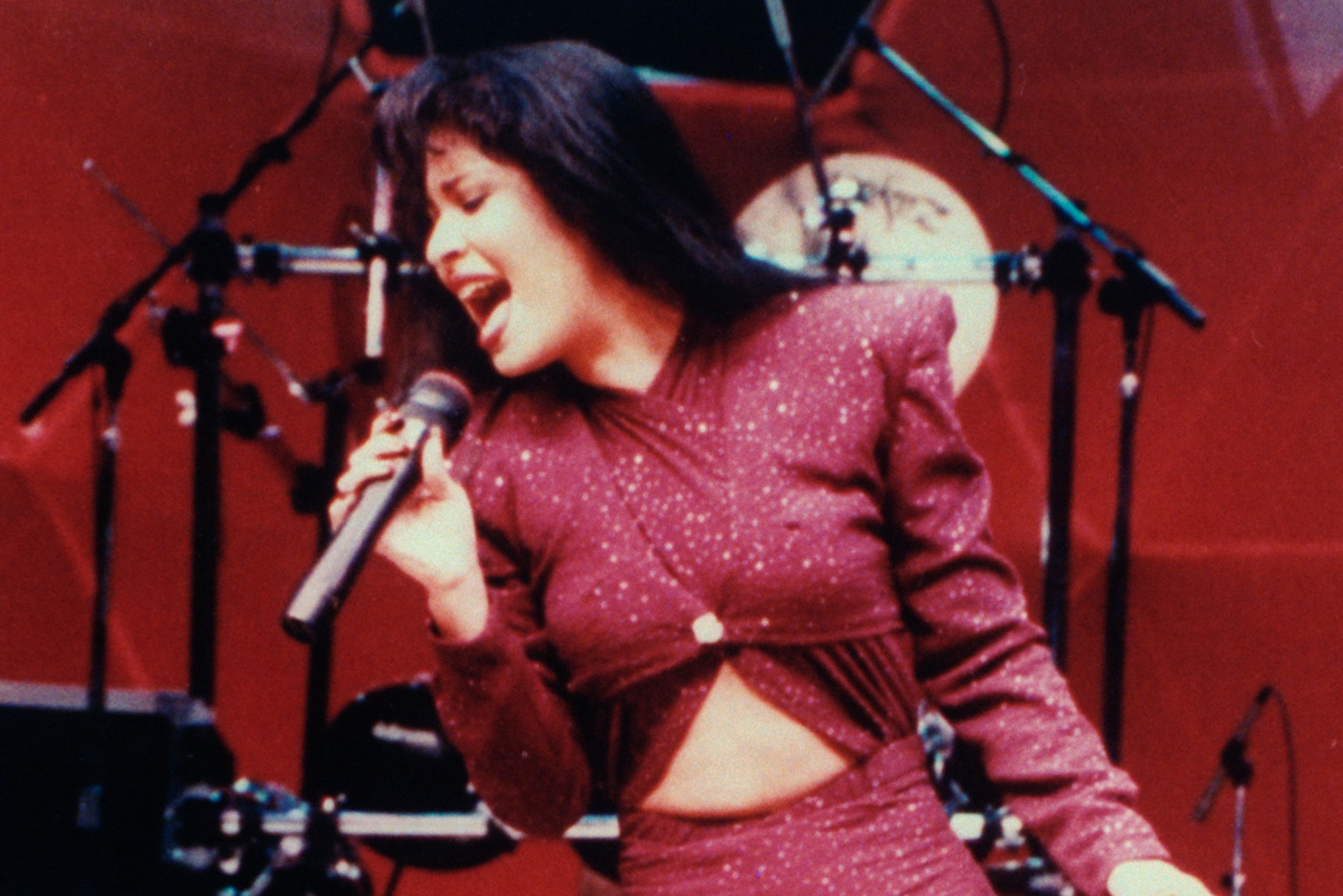 Selena Quintanilla performs onstage