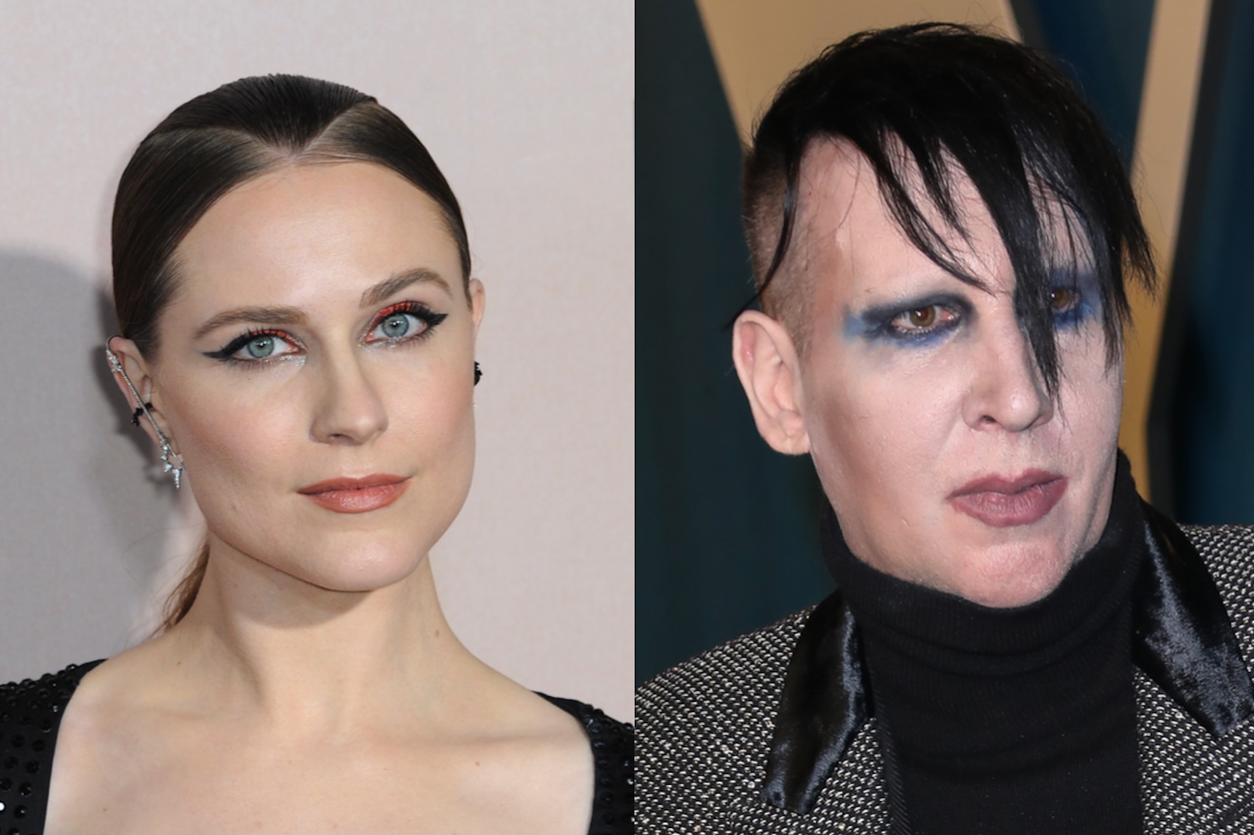 Evan Rachel Wood and Marilyn Manson