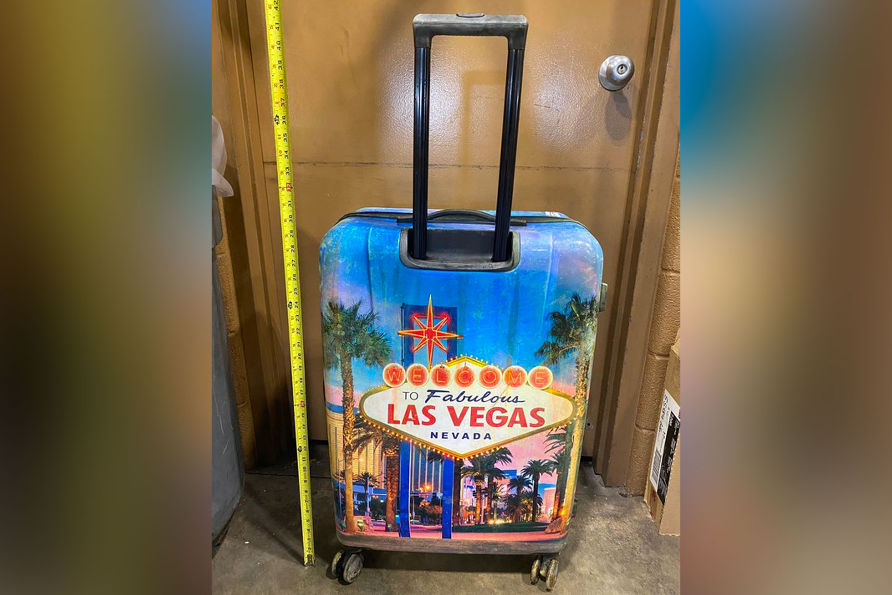 A photo of the Las Vegas Luggage where the boy's body was found