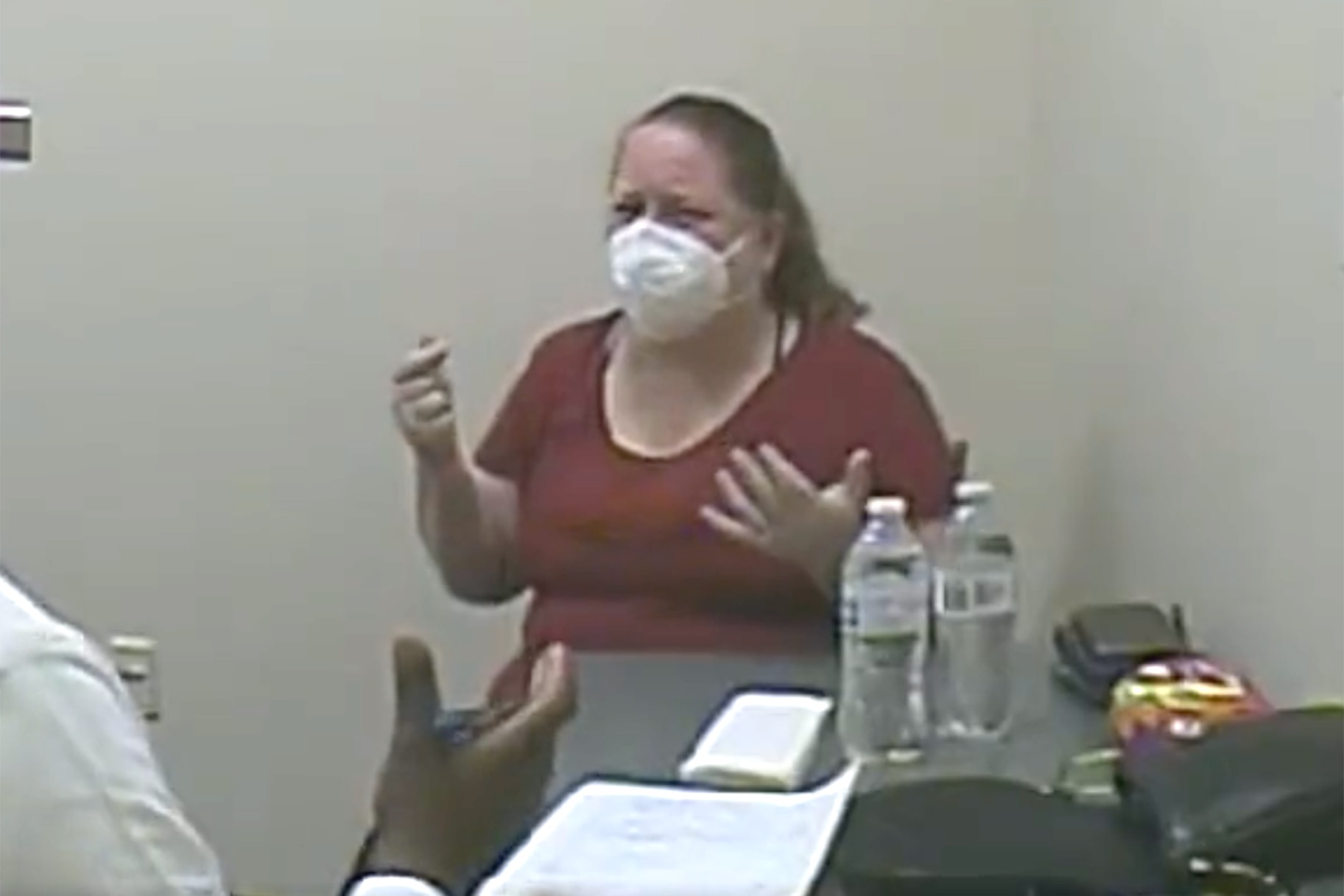 A screenshot of Jennifer Lynne Faith's interrogation