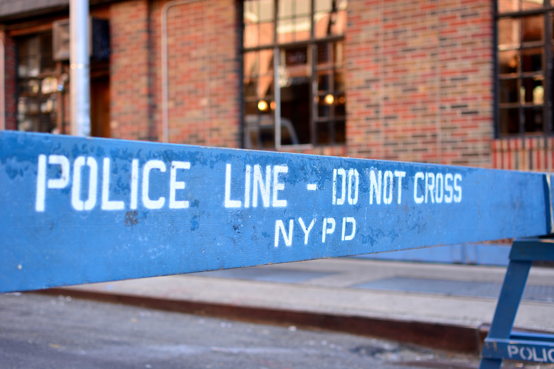 Police Line in New York City.