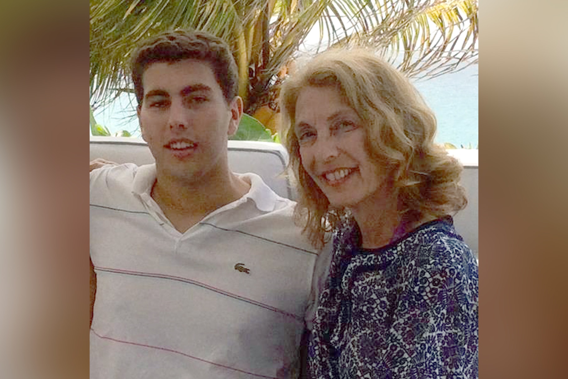 A photo of Doug Solomon and his mother Diane Gallagher