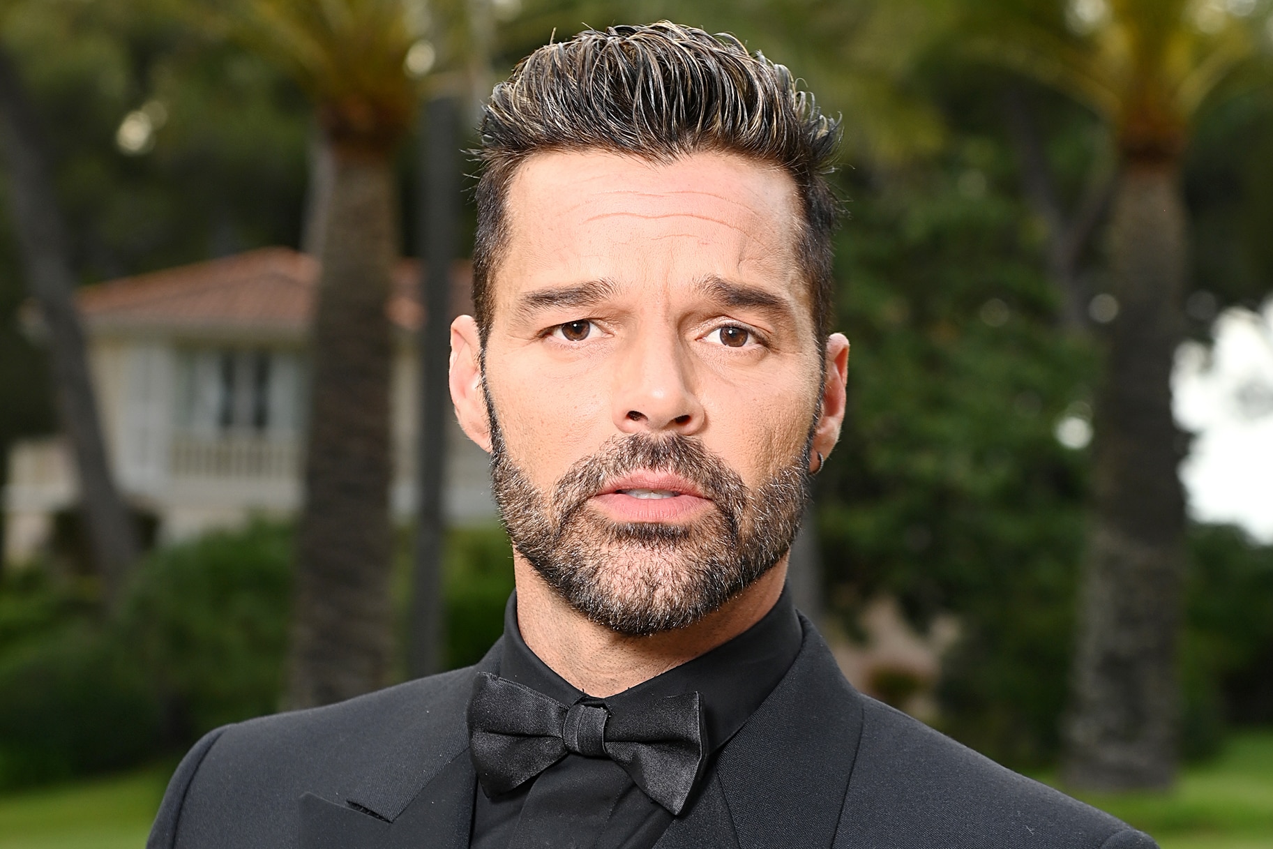 Ricky Martin poses during the amfAR Cannes Gala