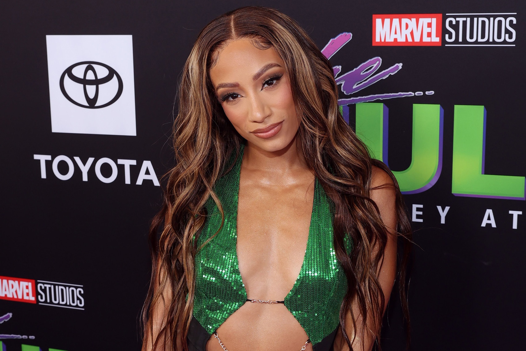 Sasha Banks attends the world premiere of Marvel Studios' upcoming new series