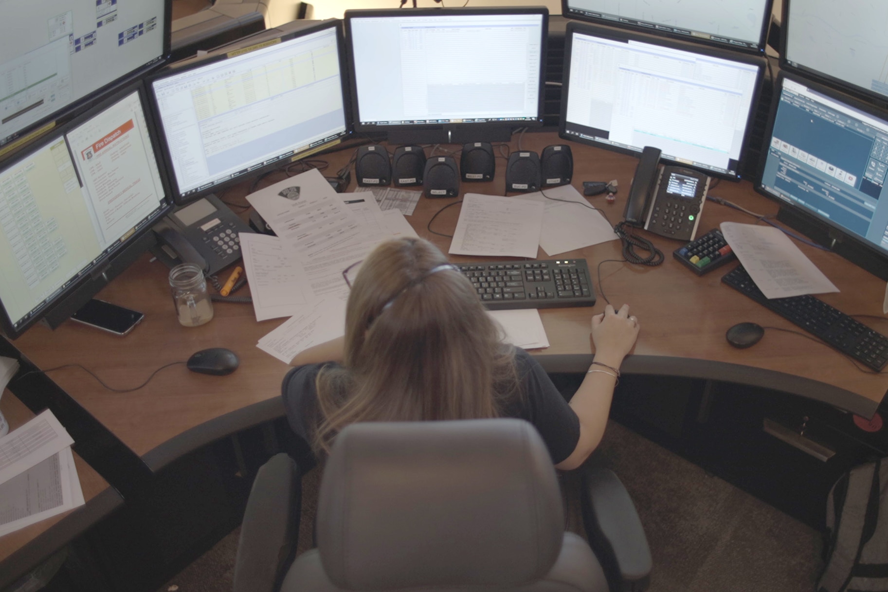 A dispatcher featured in 911 Crisis Center