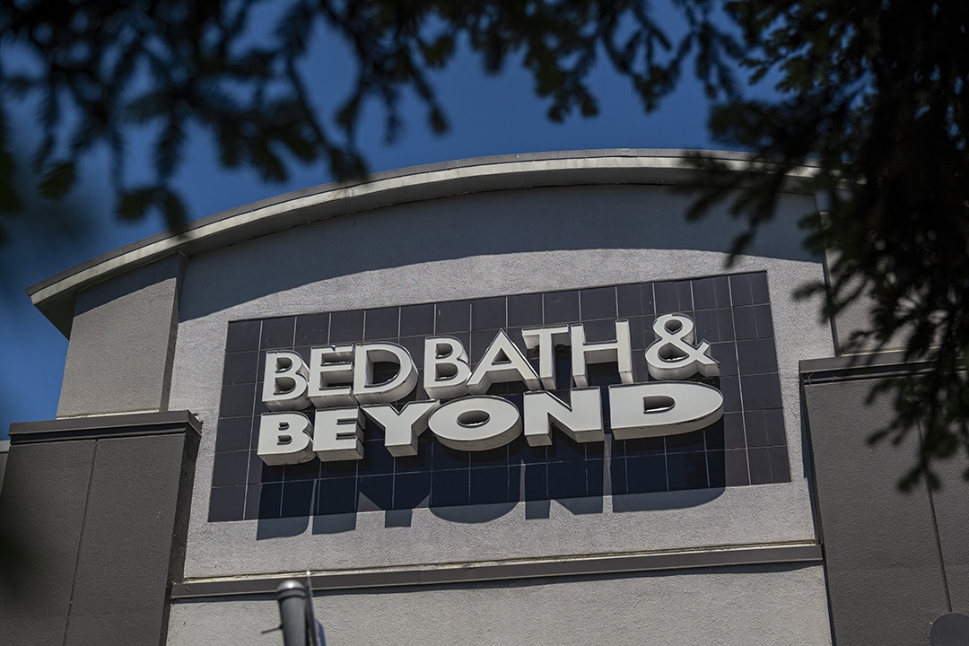 Signage outside a Bed Bath & Beyond store
