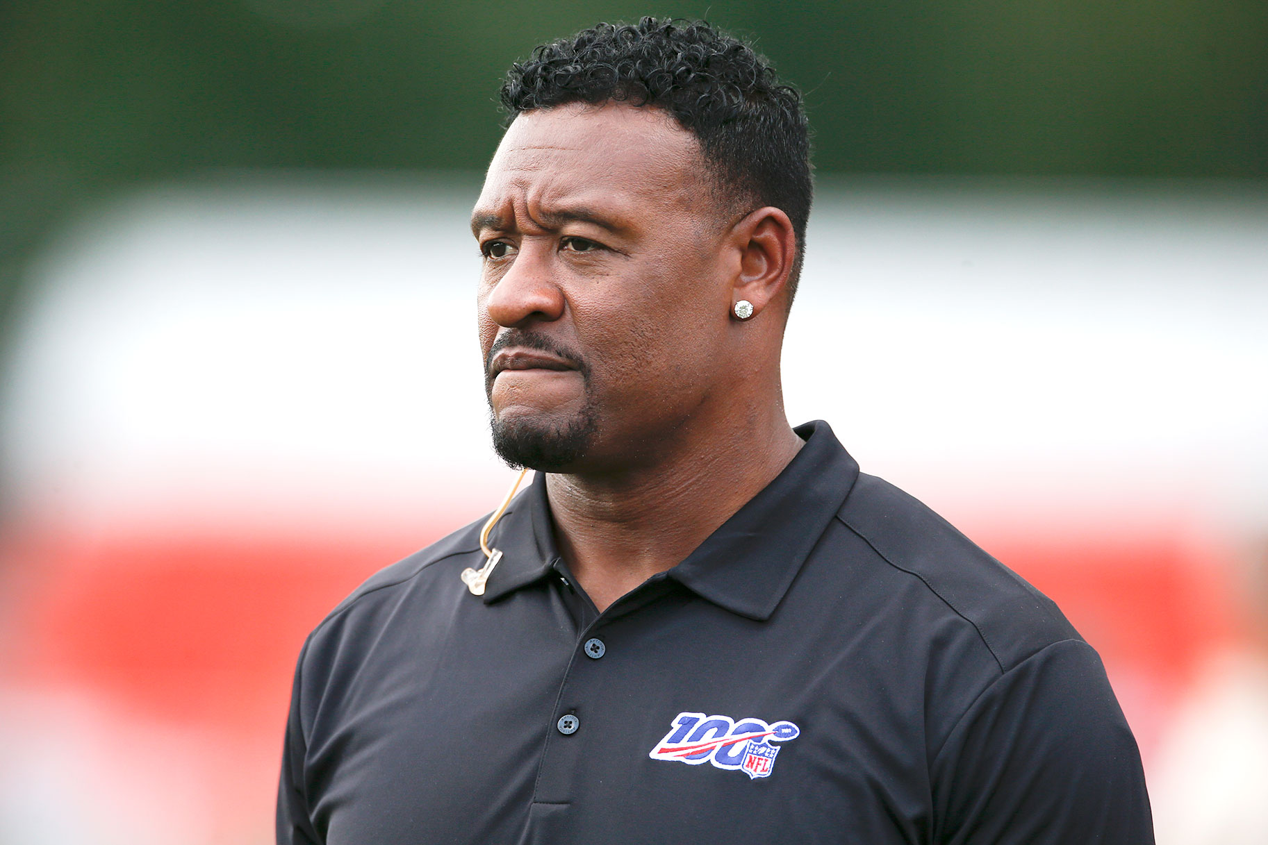 Willie McGinest Jr. watches the Cleveland Browns
