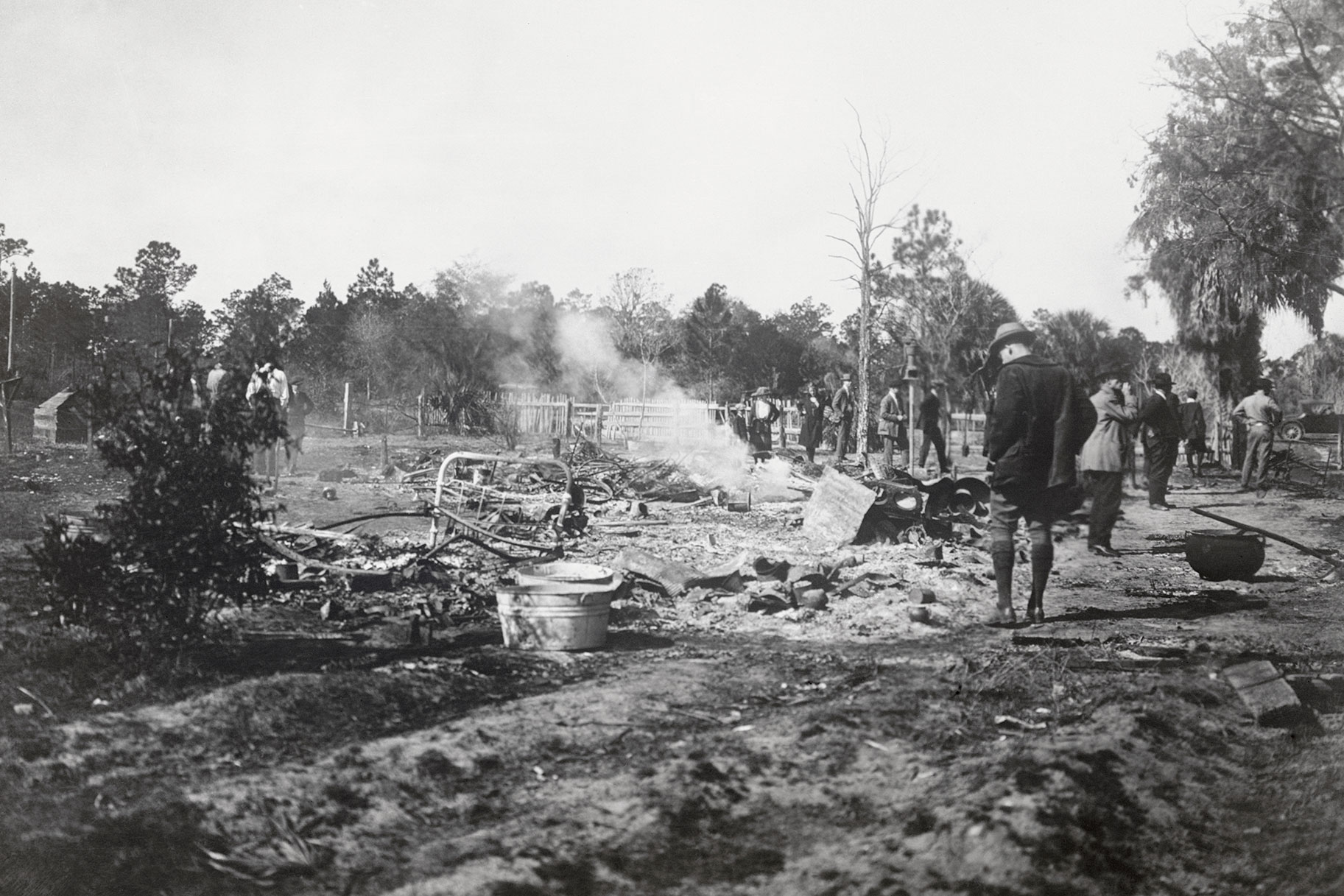 The aftermath of the 1923 Rosewood massacre
