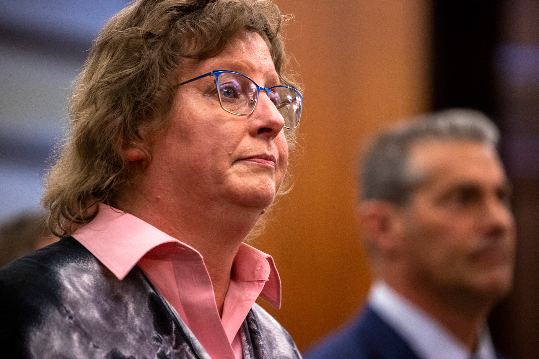 Gloria Satterfield's sister Ginger Hadwin speaks in court during Alex Murdaugh's sentencing