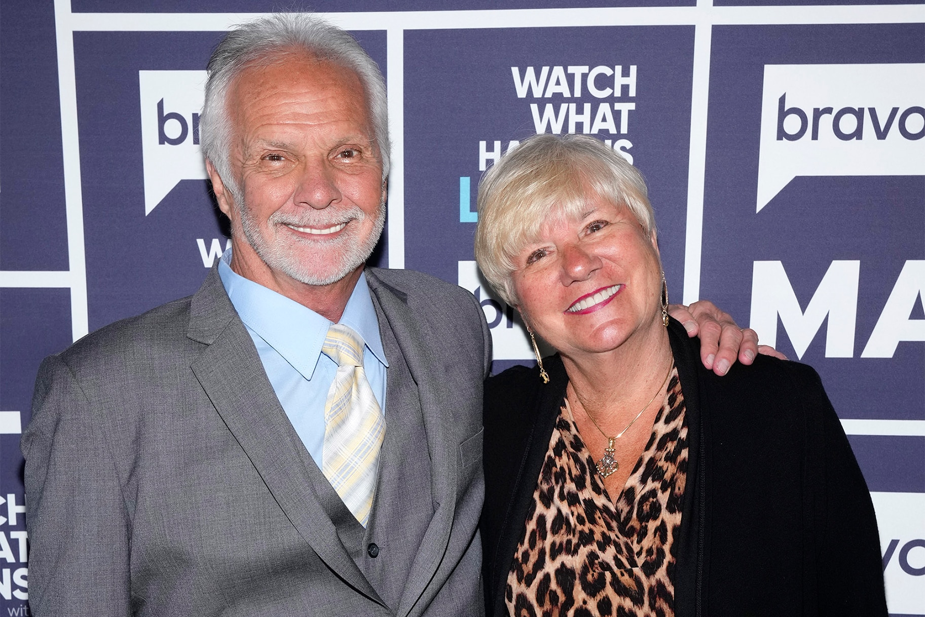 Captain Lee and Mary Anne Rosbach attend watch what happens live with andy cohen