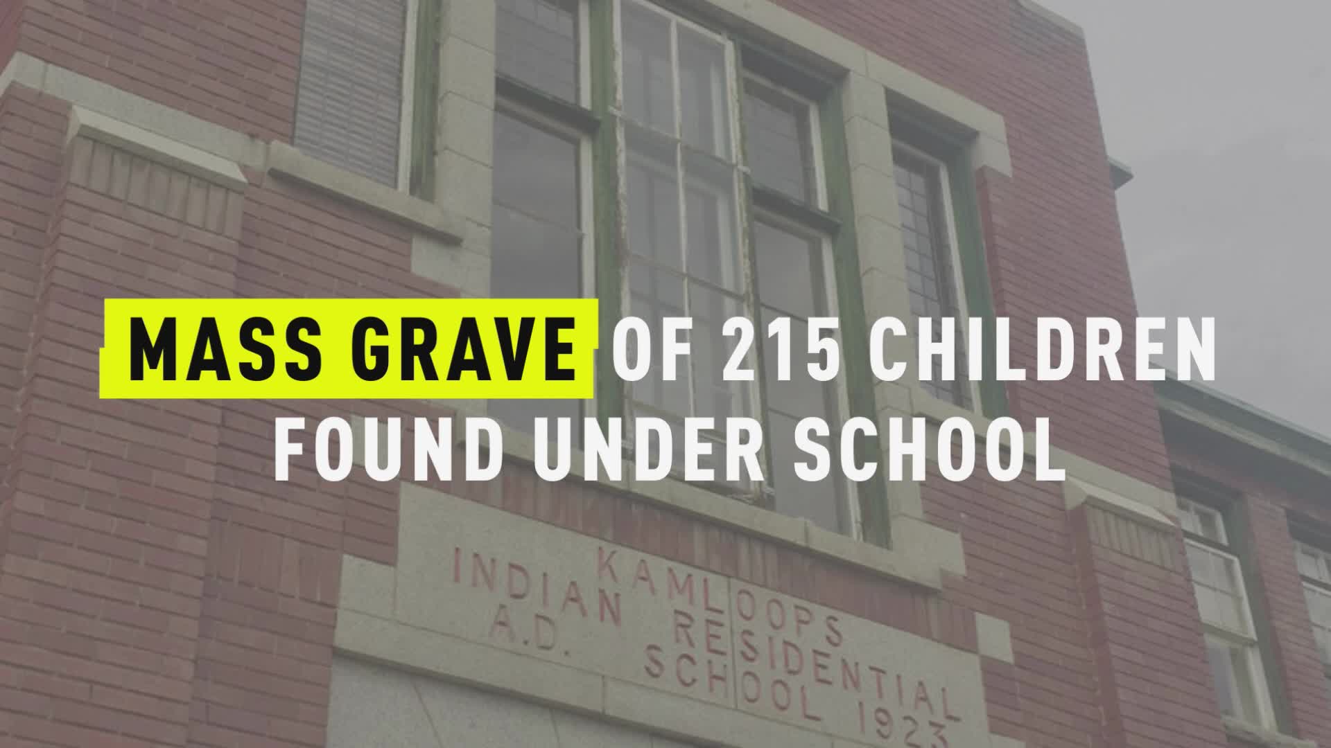 Mass Grave Of 215 Children Found Under Ex Kamloops Indian Residential School Crime News