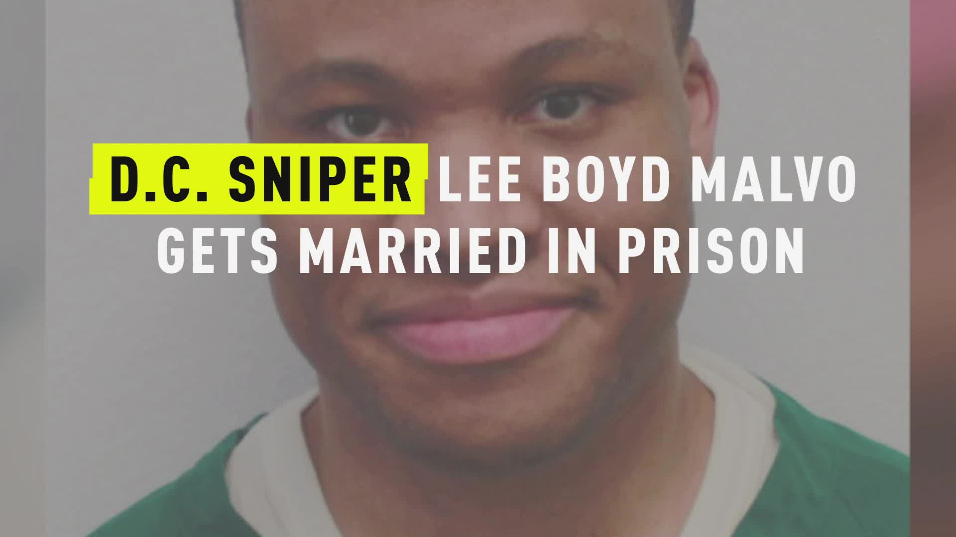 Lee Malvo, DC Sniper, Has Prison Wedding To Unknown Woman | Crime News