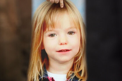 Photo of missing toddler Madeleine McCann is held by her aunt Philomena McCann