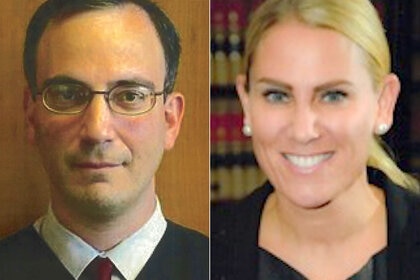 Judge Joseph Bianco and Prosecutor Lara Gatz