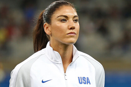 Soccer player Hope Solo