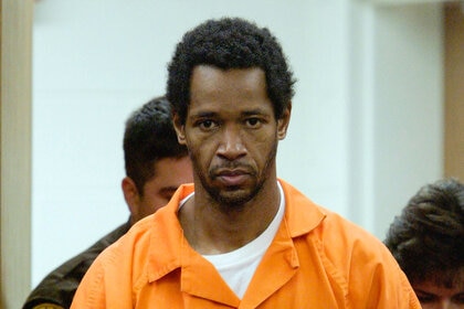 A photo of John Allen Muhammad featured in Mark of a Serial Killer.