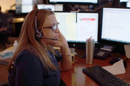 An emergency dispatchers featured in 911 Crisis Center