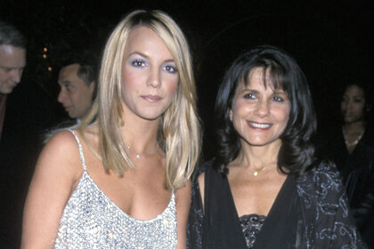 Britney Spears and Lynne Spears attend the 42nd Annual Grammy Awards Pre-Part