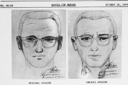 Two police sketches of the Zodiac killer