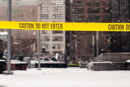 NYC Winter Crime Scene