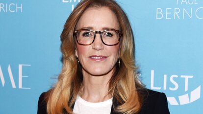 Felicity Huffman seen here attending EMILY's List pre-Oscars event on February 19, 2019 in Los Angeles, California