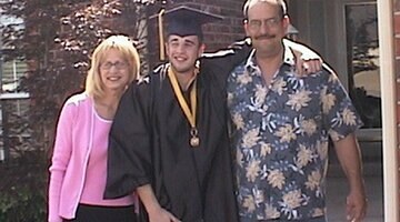 Jaret Clark with his parents featured in Murdered by Morning