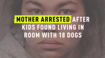 Mother Arrested After Kids Found Living In Room With 18 Dogs