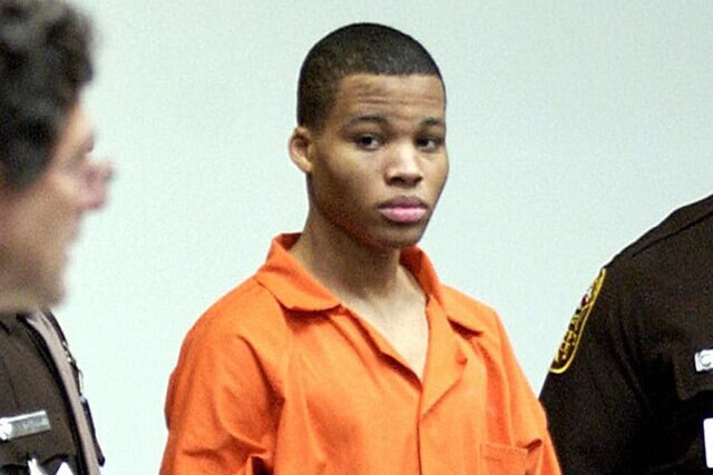 A photo of Lee Boyd Malvo featured in Mark of a Serial Killer.