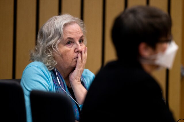 Nancy Crampton Brophy is seen in court