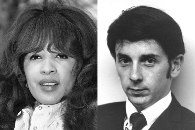 Singer Ronnie spector and Producer Phil Spector