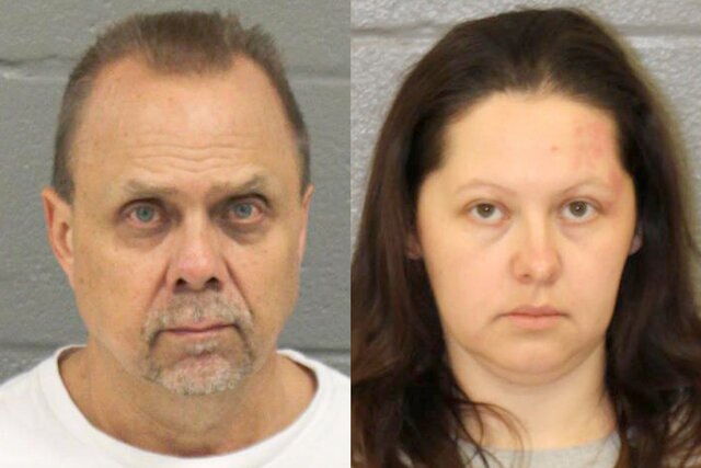 Police handouts of Christopher Palmiter and Diana Cojocari