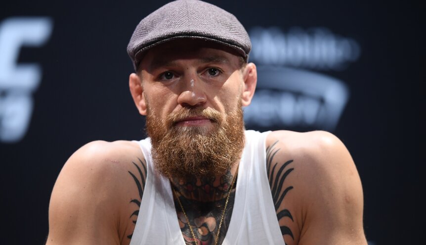 Conor McGregor at an October 2018 press conference
