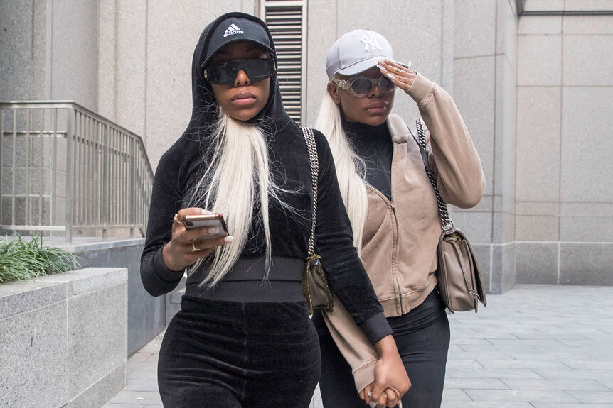 Shannade Clermont, right, and her twin sister Shannon