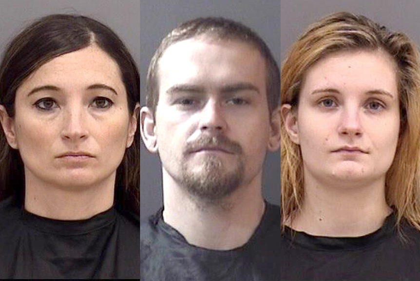 Suspects (L-R) Heidi Littlefield, Robert Walker and Logan Runyon