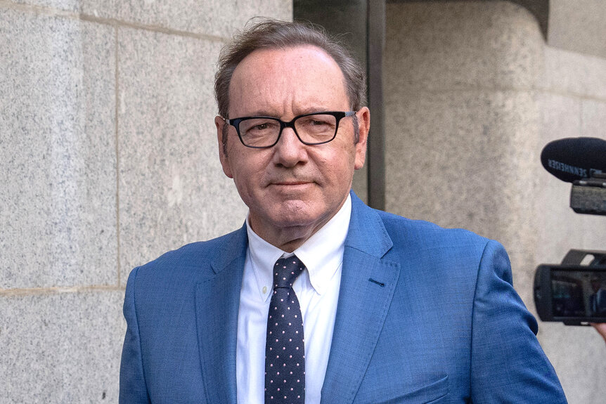 Kevin Spacey leaves the Central Criminal Court