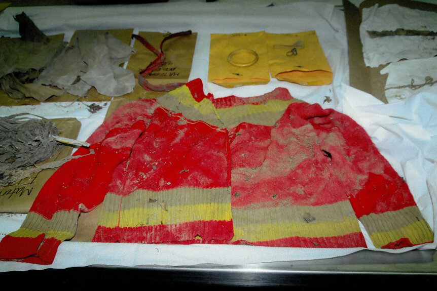 Items found at the Patricia Gildawie Crime Scene