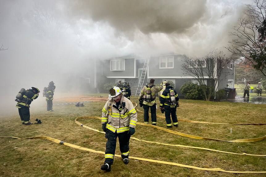 The photo of the Cohasset House Fire