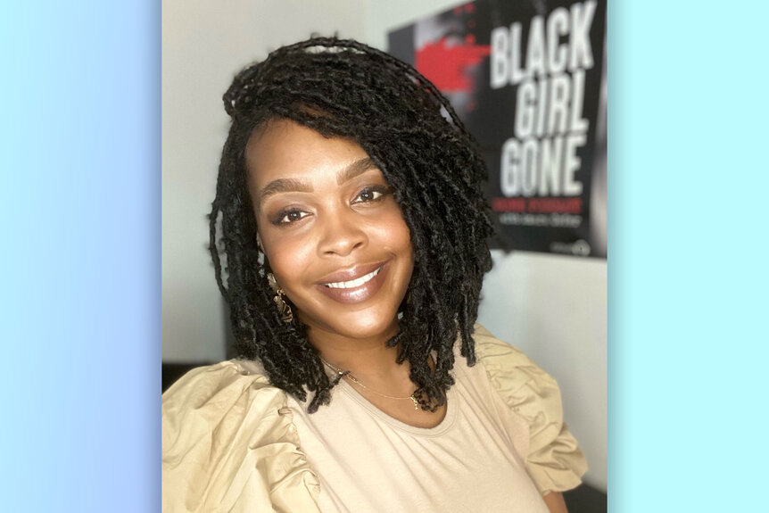 Amara Cofer the host of Black Girl Gone Podcast