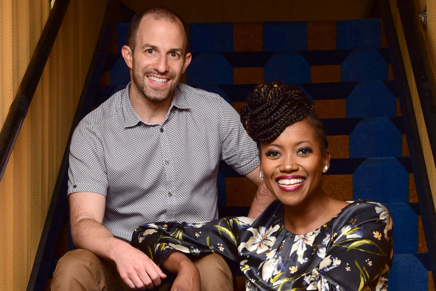 Ben Arnon and Erika Alexander the hosts of Finding Tamika Podcast
