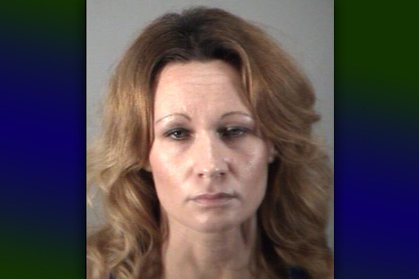 A mugshot of Laurie Shaver