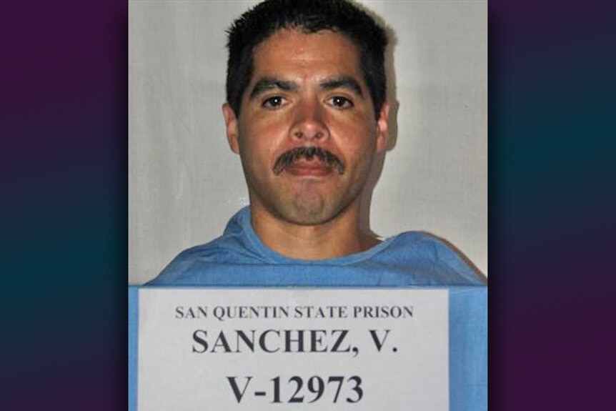 A mugshot of Vincent Sanchez, featured on Homicide for the Holidays 501