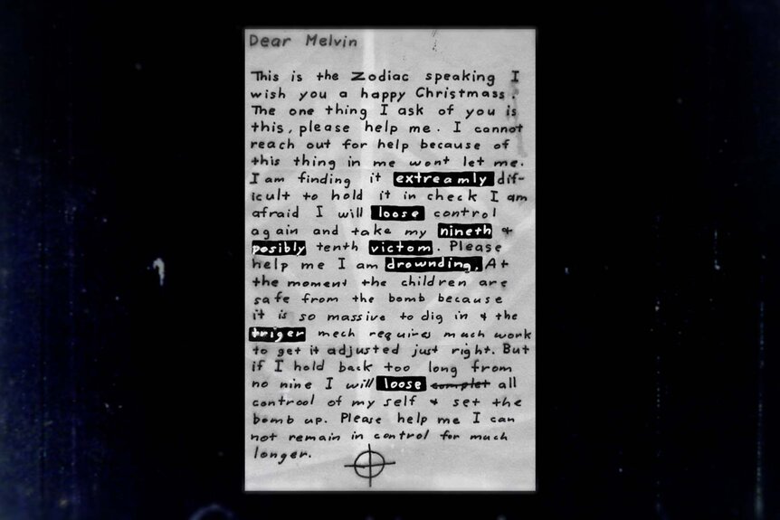 A letter from the Zodiac killer