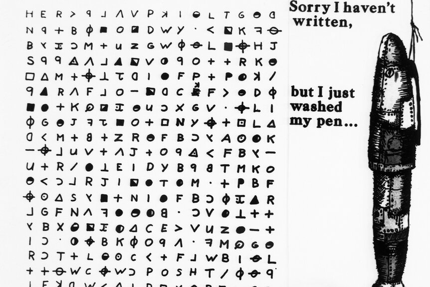 A cryptogram sent to the San Francisco Chronicle from the Zodiac Killer