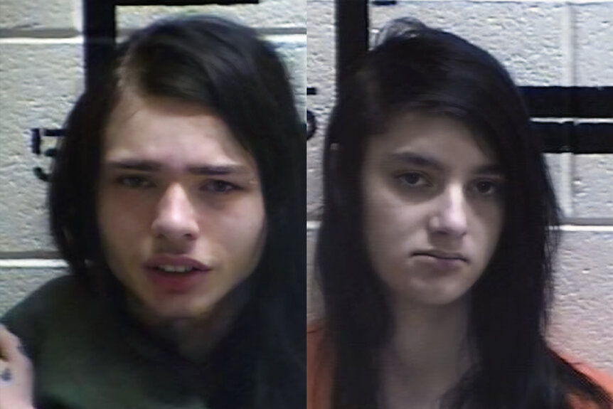 Mugshots of Justin Hooker and Nadya Swartz, featured on Snapped: Killer Couples 1705