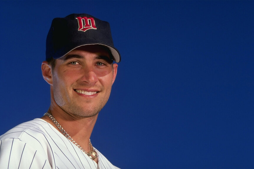 Danny Serafini smiles as he pitches the Minnesota Twins in 1999